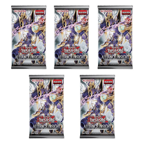 Konami Yugioh! Alliance Insight Booster Packs, Trading Card Game, 5