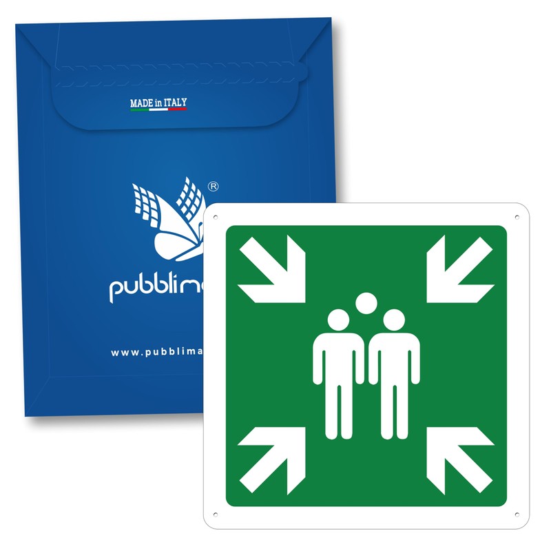 pubblimania Collecting Place 20 x 20 cm | Aluminium Metal