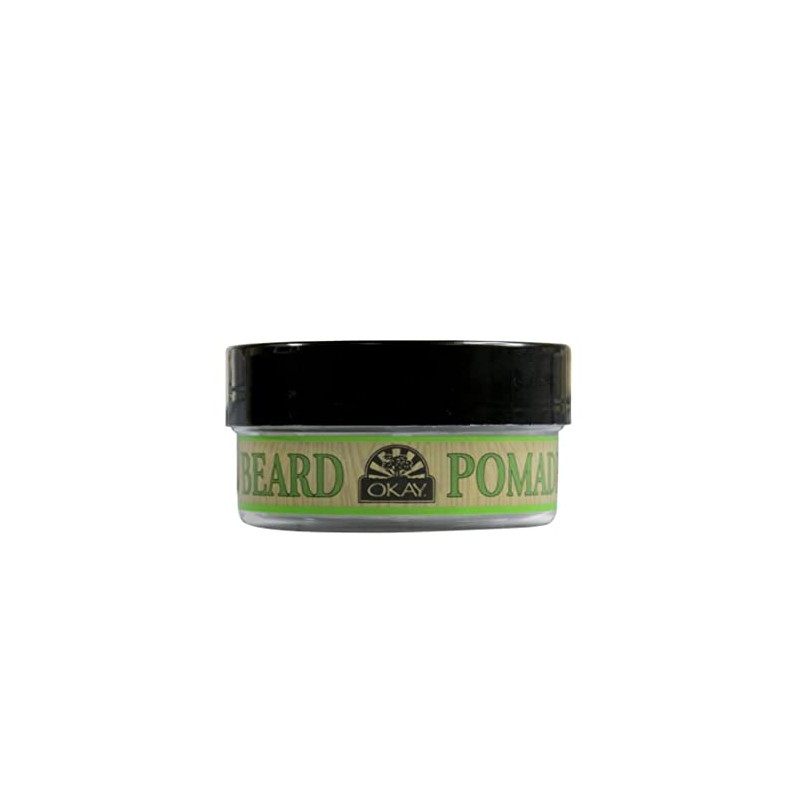 OKAY Men's Super Hold Beard Pomade, 2 Ounce