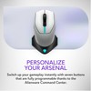 Alienware Wired/Wireless Gaming Mouse AW610M - 16000 DPI, Optical Sensor,