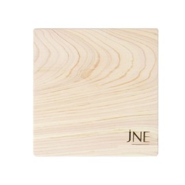 JNE Hinoki Cypress Wood Cutting Board, Cheese Board, Chopping Board, Serving Board for Wine, Crackers, Fruit. Housewarming, Wedding, Birthday gift. Trivet (Square-7x1.2)
