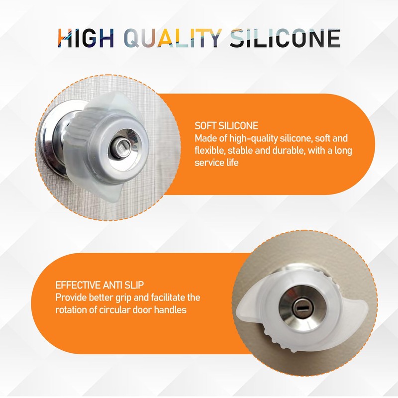UBRAVE Door Handle Protector,Knob Cover Door Handle, Anti-Static Door Knob