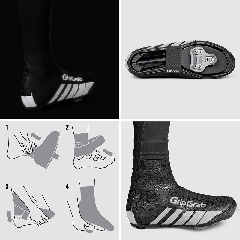 GripGrab RaceThermo Waterproof Winter Road Bike Overshoes Windproof Thermal Cold
