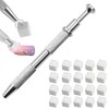 WeddHuis Pack of 200 Nail Art Sponge Metal Grippers Mini