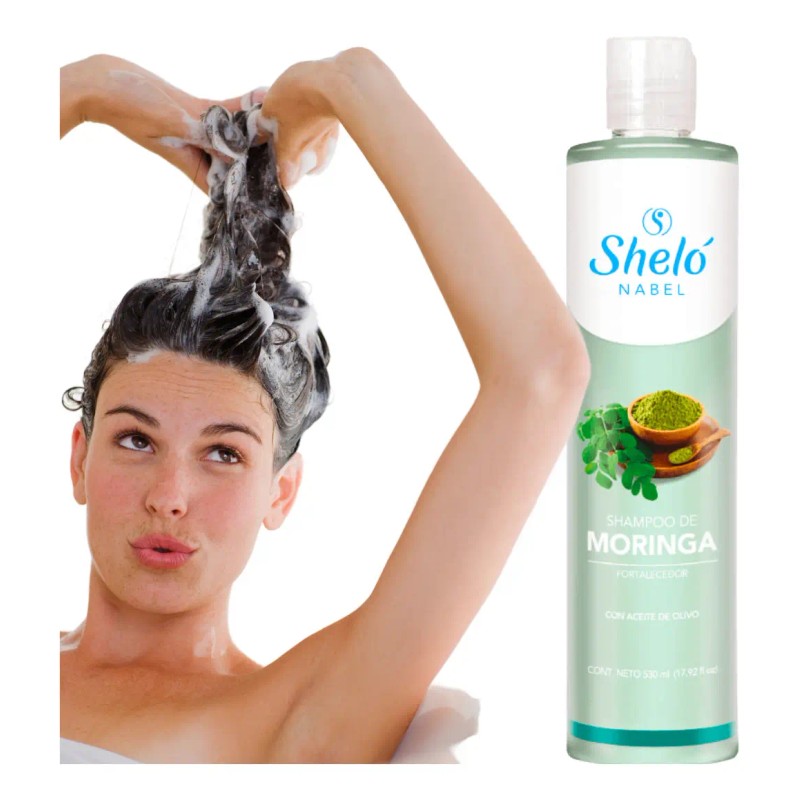 Shampoo Moringa Protector Hidrata Repara Sheló Nabel 530ml