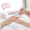 Minkissy Abs Material French Manicure Patches 48pcs Ballerina Fake Nails