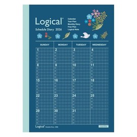 Nakabayashi Logical Diary 2026 Monthly Note Type A/B6/Flower NS-B602-26AS2