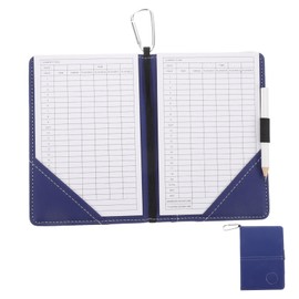 BESPORTBLE 1set Stylish Pu Golf Scorebook Pencil Versatile Golf Scoring Cards Holder for Course Competitions and Practice Sessions and Portable Scorekeeping Notebook