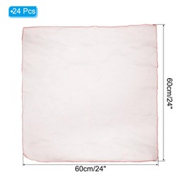 PATIKIL Dance Scarves, 24 Pcs Square Juggling Scarves 24 by 24 Inches for Play Magic Music Activity Juggling Dressing, Coral Pink