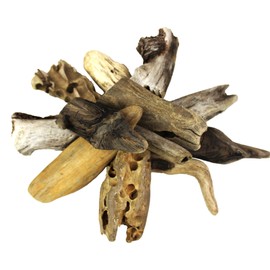 12 Pieces of 2"-4" Natural Pacific Driftwood for Aquarium Décor, Terrariums, Arts & Crafts and Reptile Habitats