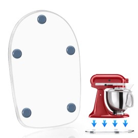 Baemin Mixer Slider, Thickened Acrylic Heavy-Duty Mixer Slider Mat for 4.5QT-5QT Stand Mixer, Compatible with KitchenAid Sliders for Countertop, Appliance Sliders Mixers Accessories, Clear