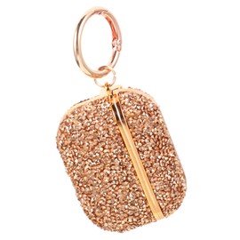 Gadpiparty Glitter Earbuds Protective Case for Stylish Earphone Cover with Portable Keychain Durable Material Lightweight Design Friends