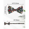 Mantieqingway Floral Bow Ties for Men Pre Tied Adjustable Bowtie