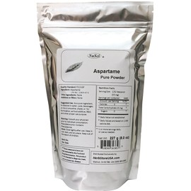 NuSci Aspartame Pure Powder 227 grams (8.0 oz) Low Calorie Sweetener