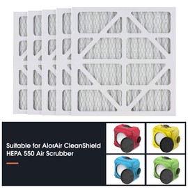 ALORAIR MERV-10 Filter Replacement Set for CleanShield HEPA 550 Air Scrubber (Pack of 5)