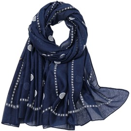 MAIRY Womens Scarf Ladies Cotton Scarf Shawls Scarves for Evening Dresses Sheer Bridal Women's Scarves & Wraps for Wedding Party 180 X 90 CM,16510