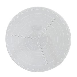 Round Center Finder, Woodworking Circles Drawing Tool Acrylic Semi Transparent Drawing Measurement Tools Scale Centering Ruler for Woodturners Turners Bowls Lathe Work