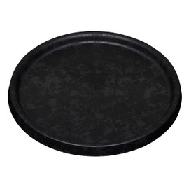 Poetic - Flower Pot Saucer - Round Saucer for Indoor and Outdoor Use - Colour Graphite - 37.8 x H. 2.4 cm - Made of Recycled Plastic