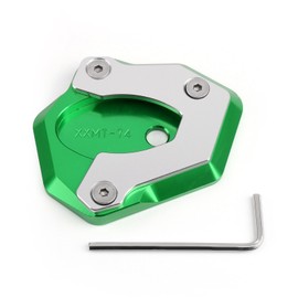 Bruce & Shark Motorcycle Kickstand Side Stand Foot Pad Suitable for Kawasaki Z650 Z900 2017-2018 Green