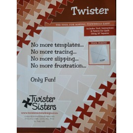 Twister Sisters Twister Tool Template with a Quilt Pattern Quilting Sewing