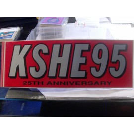 K-SHE 95 Bumper Sticker 25th Anniversary  K-SHE KSHE.  .