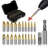 Peakloong 22Pcs Titanium Damaged Screw Extractor Set - Stocking Stuffers
