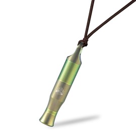 WeKnife Emergency Whistle Survival Loud, Titanium Outdoor Safety Whistle Survival Shrill Loud Blast with Paracord for Kayak, Life Vest, Jacket, Boating, Fishing,Camping, Hiking, Hunting, Coyote