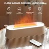 Flame Essential Oil Diffuser, Air Humidifier with 7 Colors Light,