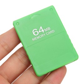 Pomya Memory Card FMCB McBoot 64MB V1.966 for Console Games SonyPlaystation2, External Data Storage Card High Speed Video Games for Standard and Slim Line (Green)