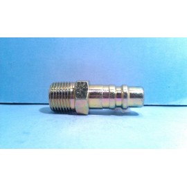Generic 1/2" Inch Industrial Plug 1/2" Inch Male NPT Zinc Plated Steel Quick Disconnect