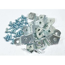 Extra Heavy Duty 1/4" Canvas Offset Clips with Screws 10 Pack