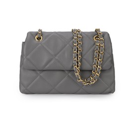 Gladdon Multi Pocket Shoulder Satchel Bag for Women Diamond Pattern Crossbody Bag Soft Leather Quilted Handbag with Sliding Chain Strap