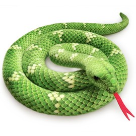 Snake Stuffed Animal Plush Toy Comfortable Snake Toy for Jungle Themed Decoration