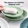 3 Pack Soap Dish with Drain Soap Holder, Soap Saver,