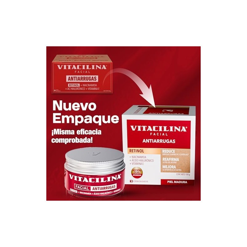 Vitacilina Crema Facial Antiarrugas 100g