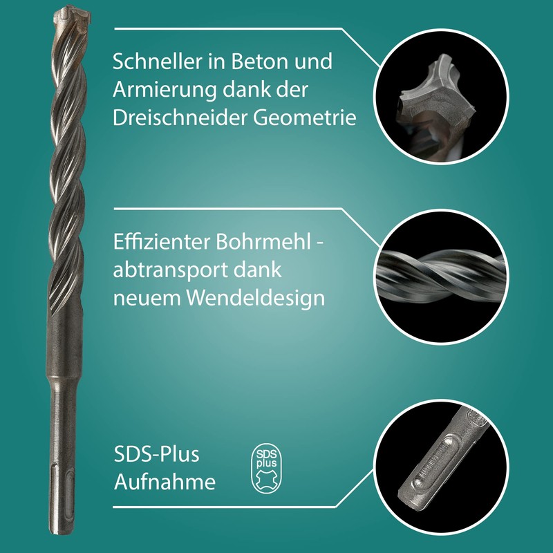 heller Trijet SDS- plus Hammer Drill Bit Sets