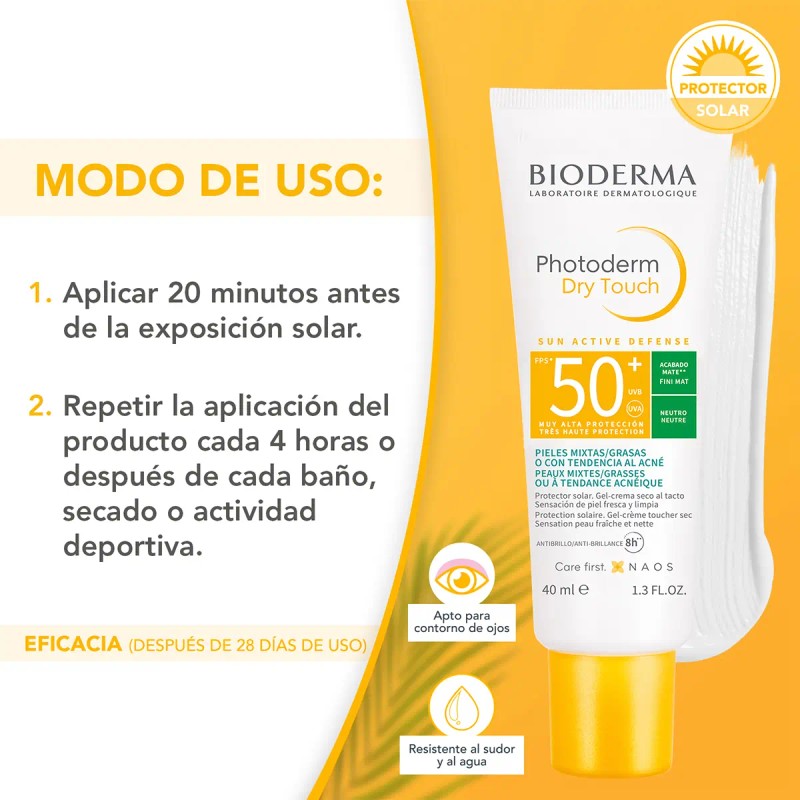Bloqueador Solar Neutro Photoderm Dry Touch Bioderma