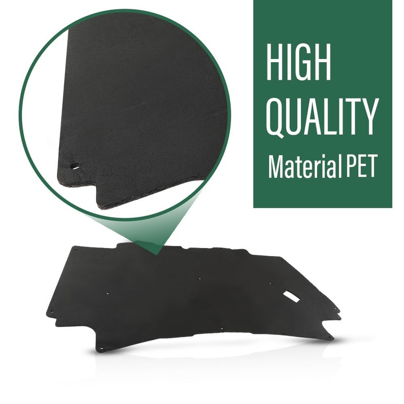 LQI Hood Insulation Pad with Clips Compatible with Dodge Ram