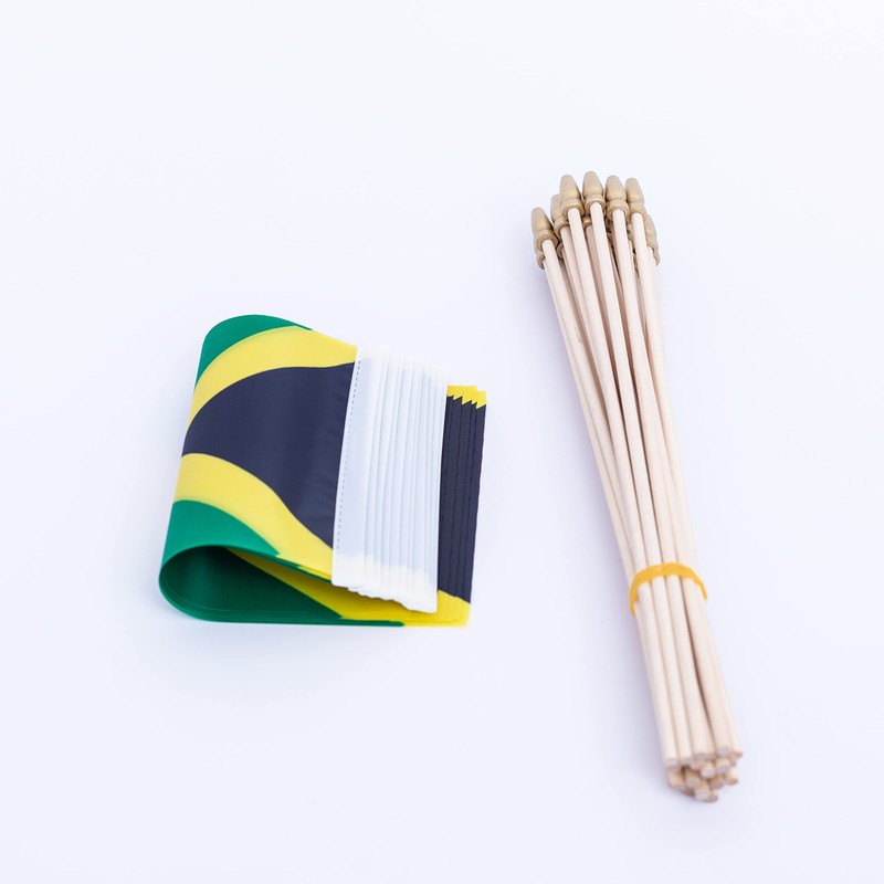 TSMD Jamaica Stick Flag Jamaican Small Mini Hand Held Flags,5x8