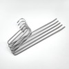 5 non-slip trouser hangers set gray 2ea