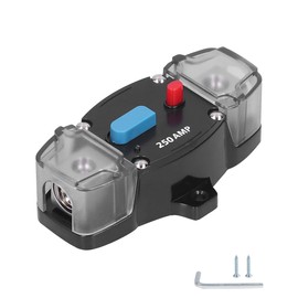 Flaconi Car Circuit Breaker,Manual Reset Fuse Breaker,Motor Protection Dc Circuit Breaker Switch,Fits Automotive Rv Marine Boat (250A)