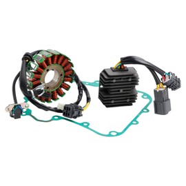 MAD HORNETS 18-Pole Magneto Coil Stator + Voltage Regulator + Gasket Assy For Kymco Maxxer 300, Mongoose 300, MXU 300