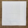 OZ ROYAL Men's Handkerchief, White, Ceremonial Occasions, Formal, Large, 100%
