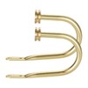 Curtain Holders, 2 Pack Brass Decorative Curtain Holdbacks for Wall
