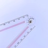 4Pack Folding Ruler Transparent 30cm 300mm Folding Ruler Clear (Multicolor-4Pcs)