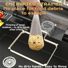 yikinb Movable Kitchen Sink Strainer, Large Opening Sink Strainer,Collapsible Rag