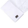 HONEY BEAR Men's Wedding Cufflinks Stainless Steel Cuff Links Reusable,