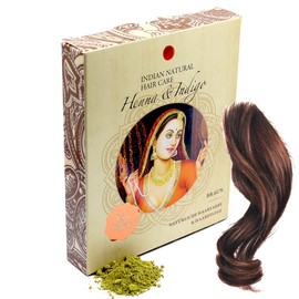 Henna & Indigo - Brown - Natural Hair Colour & Hair Care - Powder - 200 g
