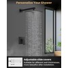 Airuida Shower Faucet Set with Female Thread Rough-in Valve, Rainfall