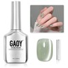 GAOY Green Glassy Cat Eye Gel Nail Polish, 16ml Glitter